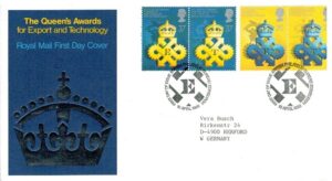 FDC NAGRODY KRÓLOWEJ ZA OSIĄGNIĘCIA EKSPORTOWE I TECHNOLOGICZNE ANGLIA MI.1266-1269