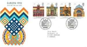 FDC EUROPA CEPT ANGLIA MI.1261-1264 NR3