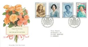 FDC MATKA KRÓLOWA ANGLIA MI.1275-1278