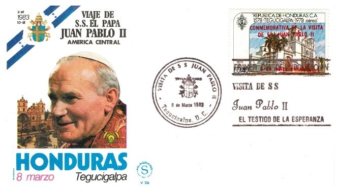 WIZYTA JANA PAWŁA II HONDURAS-TEGUCIGALPA