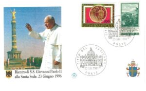 WIZYTA JANA PAWŁA II WATYKAN KOPERTA