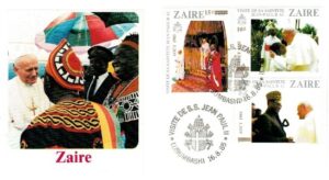 WIZYTA JANA PAWŁA II ZAIRE-LUBUMBASHI KOPERTA