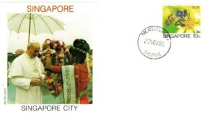 WIZYTA JANA PAWŁA II SINGAPUR KOPERTA