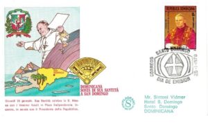 WIZYTA JANA PAWŁA II DOMINIKANA-SANTO DOMINGO KOPERTA