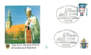 WIZYTA JANA PAWŁA II NIEMCY-BAD LIPPSPRINGE KOPERTA