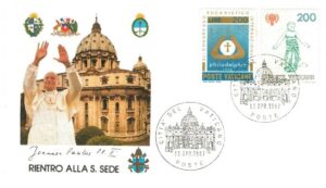 WIZYTA JANA PAWŁA II WATYKAN KOPERTA