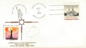 WIZYTA JANA PAWŁA II USA-NEW YORK BRONX KOPERTA