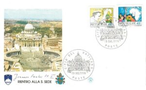 WIZYTA JANA PAWŁA II WATYKAN KOPERTA