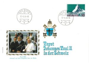 WIZYTA JANA PAWŁA II SZWAJCARIA-SION