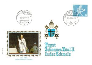 WIZYTA JANA PAWŁA II SZWAJCARIA-FRIBOURG