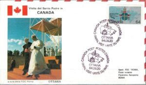 WIZYTA JANA PAWŁA II KANADA-OTTAWA KOPERTA