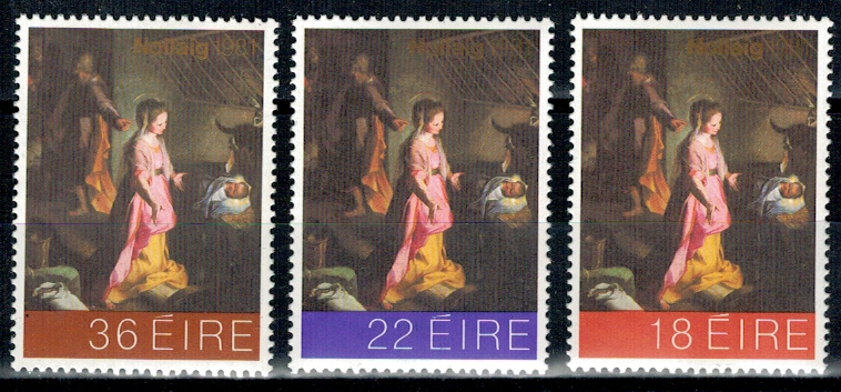BOŻE NARODZENIE IRLANDIA MI.455-457**