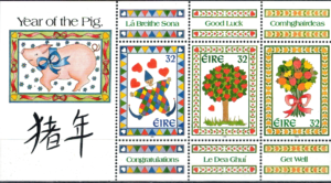 CHIŃSKI NOWY ROK ŚWINI IRLANDIA MI.BL.14**