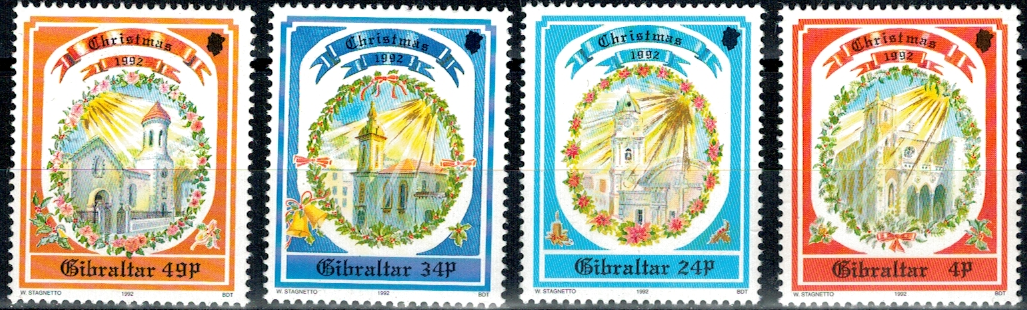 BOŻE NARODZENIE GIBRALTAR MI.650-653**