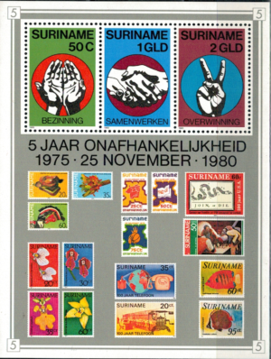 ROCZNICA SURINAME MI.BL.27**