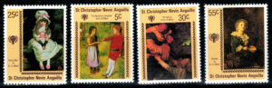 MALARSTWO ST.CHRISTOPHER NEVIS ANGUILLA MI.383-386**