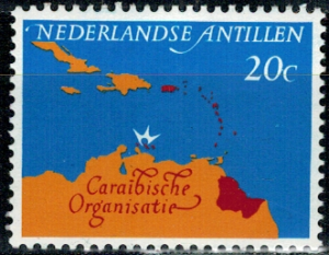 MAPA ANTYLE HOLENDERSKIE MI.145**