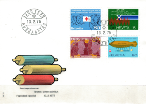 FDC KONFERENCJA SZWAJCARIA MI.1046-1049