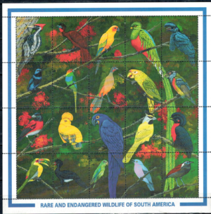 PTAKI GUJANA MI.ARK.3447-3466**