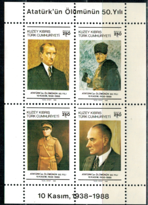 SŁAWNI LUDZIE CYPR TURECKI MI.BL.6**