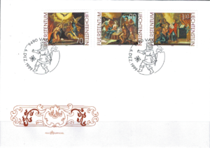 FDC BOŻE NARODZENIE LIECHTENSTEIN MI.1217-1219