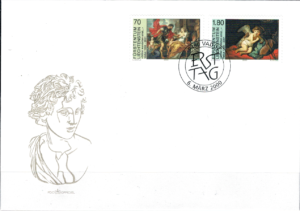 FDC WYSTAWA SZTUKI LIECHTENSTEIN MI.1227-1228