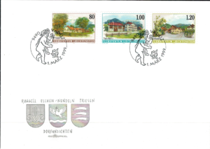 FDC ARCHITEKTURA LIECHTENSTEIN MI.1192-1194
