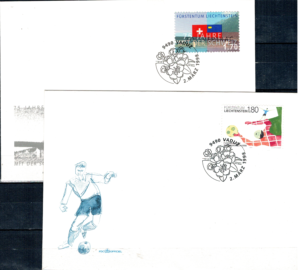 FDC ROCZNICA LIECHTENSTEIN MI.1171-1172