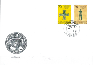 FDC ROCZNICA LIECHTENSTEIN MI.1266-1267