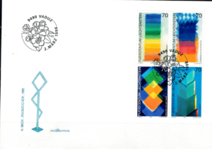 FDC SZTUKA LIECHTENSTEIN MI.1167-1170