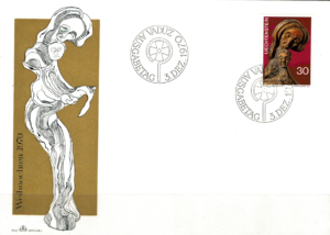 FDC BOŻE NARODZENIE LIECHTENSTEIN MI.532