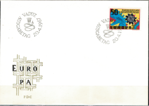 FDC EUROPA CEPT LIECHTENSTEIN MI.474