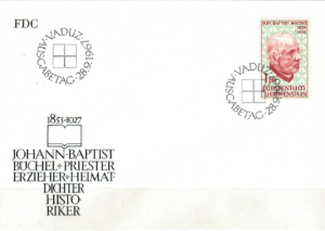 FDC SŁAWNI LUDZIE LIECHTENSTEIN MI.480