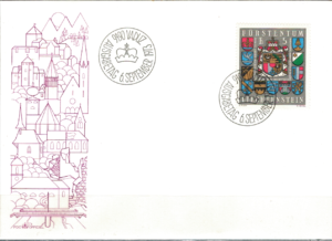 FDC HERBY LIECHTENSTEIN MI.590