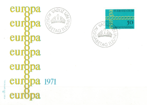 FDC EUROPA CEPT LIECHTENSTEIN MI.545 NR1