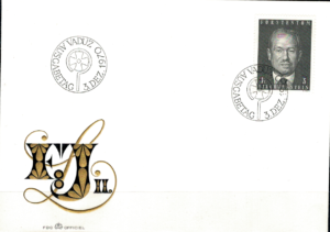 FDC SŁAWNI LUDZIE LIECHTENSTEIN MI.531