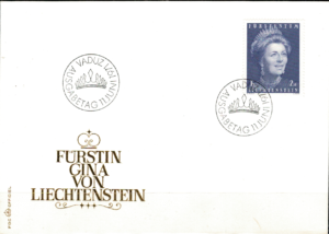 FDC SŁAWNI LUDZIE LIECHTENSTEIN MI.544 NR1