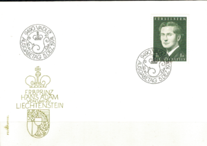 FDC KSIĄŻE LIECHTENSTEIN MI.615