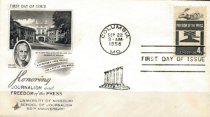 FDC WOLNOŚĆ PRASY USA MI.738