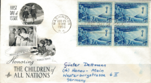 FDC DZIEŃ DZIECKA USA MI.707 NR1