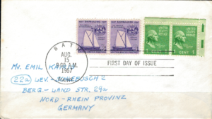 FDC MARYNISTYKA USA MI.718 NR2