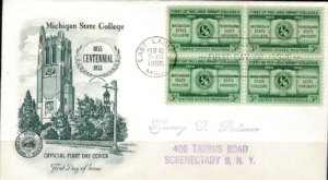 FDC POWSTANIE PIERWSZEJ UCZELNI ROLNICZEJ USA MI.685 NR3