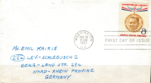 FDC PREZYDENT FILIPIN USA MI.719