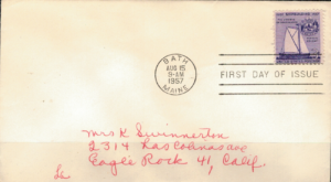 FDC MARYNISTYKA USA MI.718 NR1