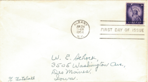 FDC STATUŁA WOLNOŚCI USA MI.656 NR5