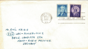 FDC SŁAWNI LUDZIE USA MI.659 NR1