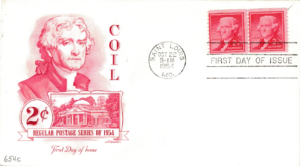 FDC SŁAWNI LUDZIE USA MI.654 NR1