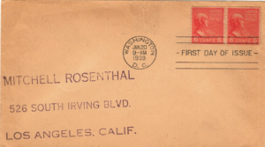 FDC SŁAWNI LUDZIE USA MI.418 NR1