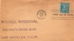 FDC SŁAWNI LUDZIE USA MI.417 NR1