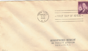 FDC SŁAWNI LUDZIE USA MI.542 NR1